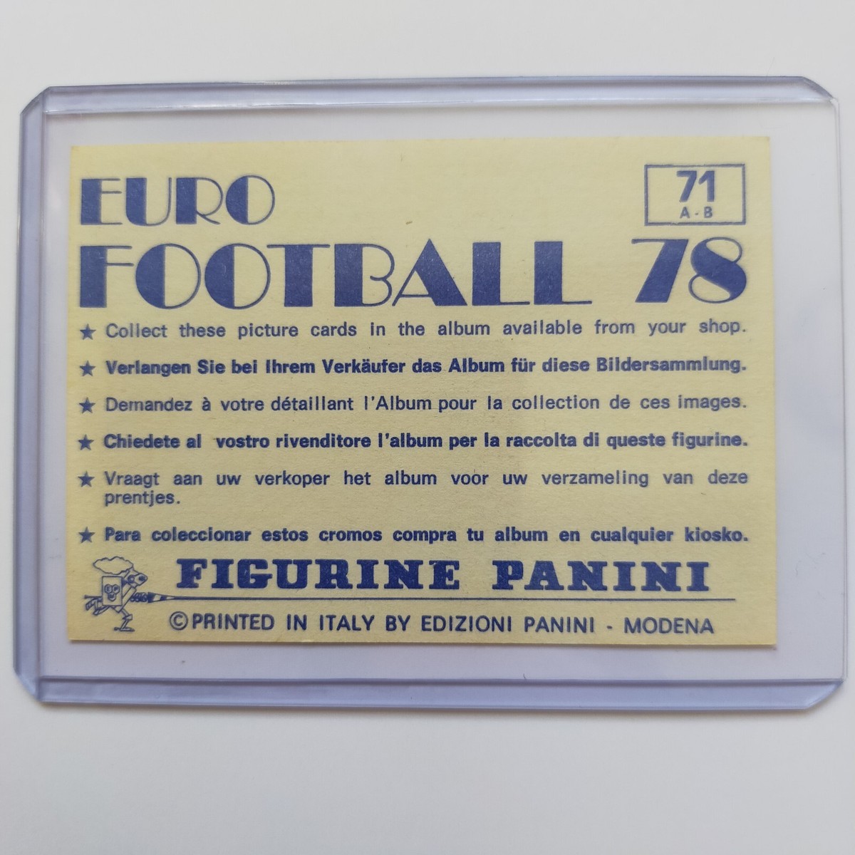 Autocollant Panini Euro Football 1978 - Kevin Keegan & Gordon Hill (Angleterre) #71 - Neuf