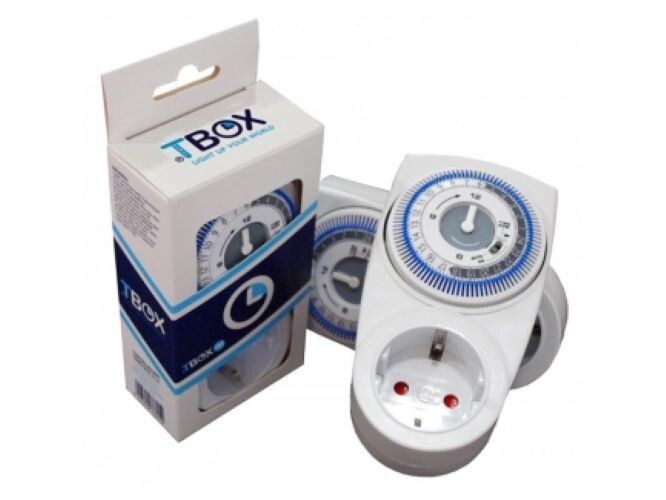 TEMPO BOX - TIMER MECCANICO TBOX | 24h | EXTRA FORTE 3500W MAX