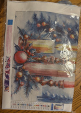 New Sealed Diamond Painting with Christmas Trees and Candles 30 x 40 Kit 48294