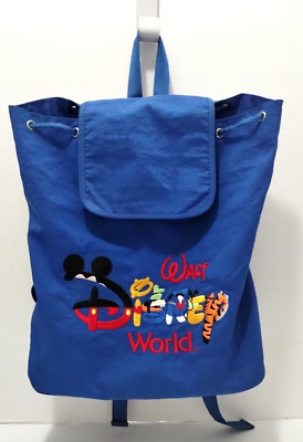 Walt Disney World 刺繍リュック 青 Walt Disney World 刺繍リュック 青 Vintage Walt Disney World