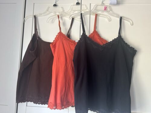Lot of 3 Maternity Cami/Tank Tops Size XL Brand is Duo Maternity
