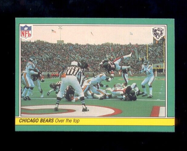 1984 Fleer Action WALTER PAYTON JIM MCMAHON Chicago Bears Card