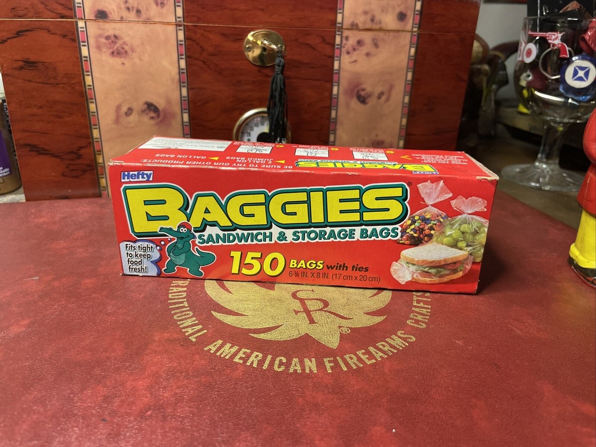 Vintage Hefty Baggies Sandwich Storage Bags New Old Stock Dead Stock ￼Yr  2000