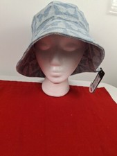 Bucket Hat Children Covered In Butterflies Elastic Band In Back Keeping The Hat