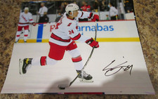SETH JARVIS SIGNED 8X10 MATTE PHOTO CAROLINA HURRICANES PORTLAND WINTERHAWKS (H)