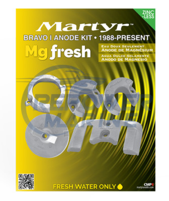Anode en magnésium pour moteurs Bravo II-III, kit complet, TKITBRAVOII