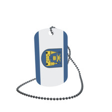 Dog Tag Flag Bunting Mettmann Dog Tag Aluminium 30 x 50mm