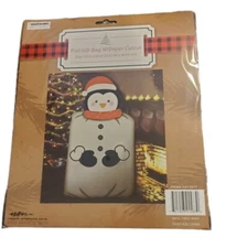Foil Penguin Holiday Gift Bag With Paper Cutout