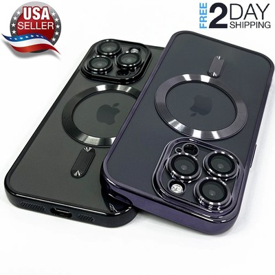 CLEAR Shockproof Case For Apple iPhone 16 15 14 Plus 13 12 11 Pro Max Xr MagSafe