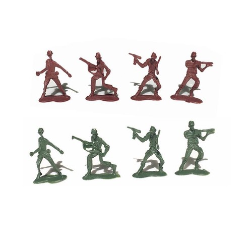 307 pz/set plastica 4 cm mini soldatini militari classici figure modello decorazione scrivania - Foto 8 di 24