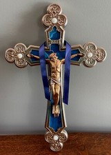 Franklin Mint Fratelli Coppini Jesus Crucifix Renaissance Cross Wall Sculpture