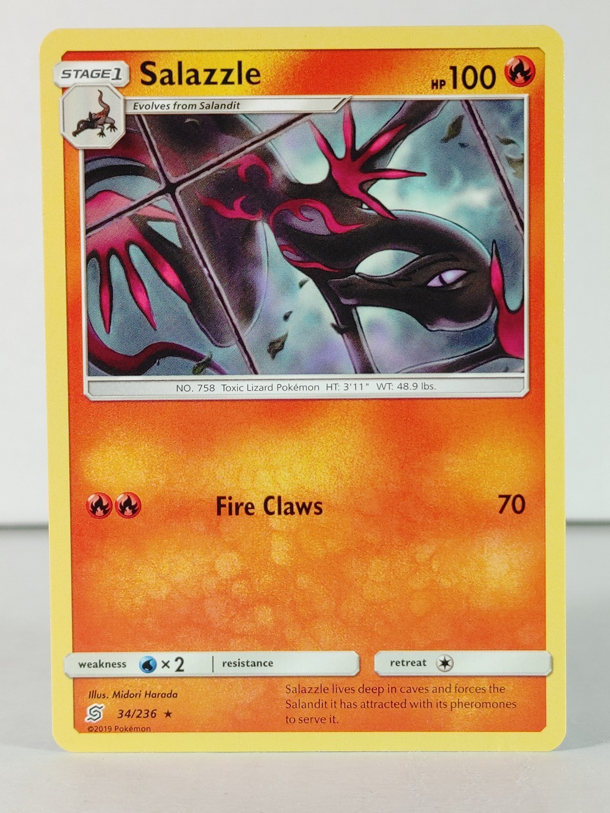 Salazzle - Rare - SM Unified Minds - POKEMON #34 -D