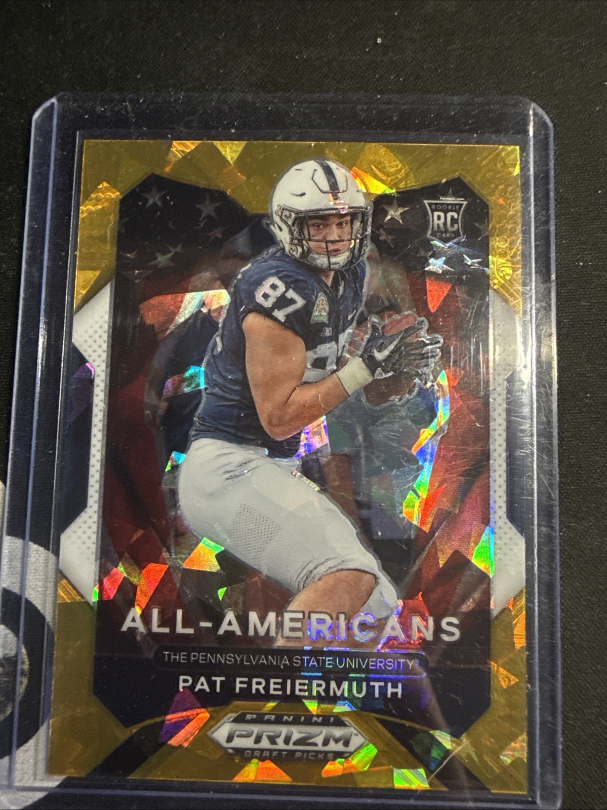 Pat Freiermuth Panini Prizm Draft Picks #184 Gold Ice