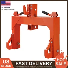 3000 LB Steel 3 Point Quick Hitch W/ 2" Receiver Hitch For Cat 1 & 2 Tractors