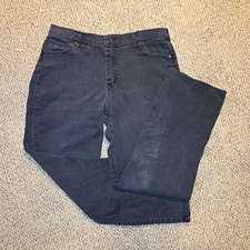 Lee Women's Vintage Jeans Relaxed Straight Leg Size 14 (34 x 30) Denim Black