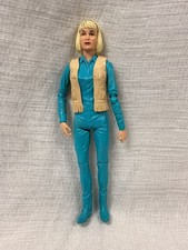 Vintage Louis Marx Jane West Cowgirl Blue Toy Figure Blonde Hair 1965 Johnny
