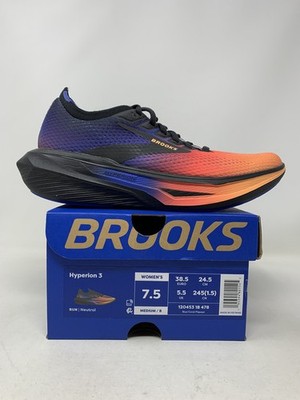 Women's Brooks Hyperion 3 Blue/Coral/Papaya, 7.5 B Medium US