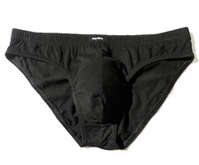 New EQUIPO Mens Black Cotton Bikini Brief Underwear sz M