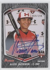 2014 Bowman Draft /199 Alex Jackson (2012 Under Armour) #UA-AJ Auto 2u3