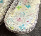 Wonder Nation, Baby Shoes, Size 2, Jellies W Hearts And Glitter, Easy Close — photo 3