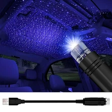 USB Powered LED Car Interior Roof Atmosphere Light Night Star Projector Lamp