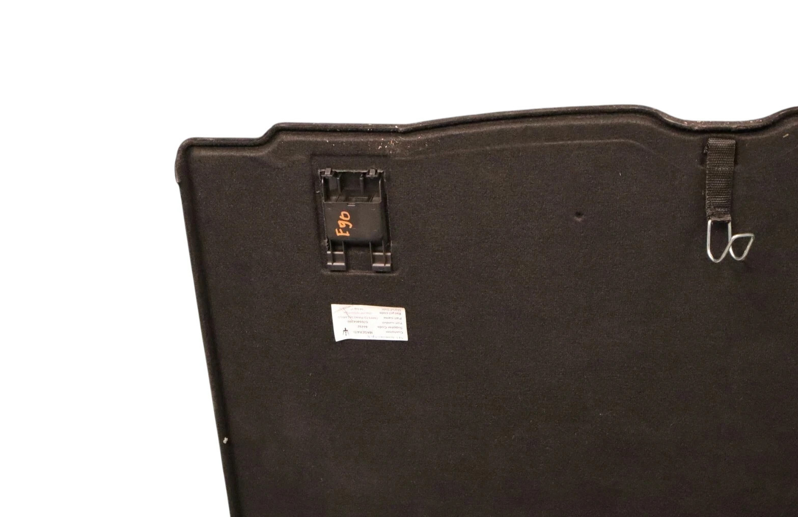 14-19 Maserati Ghibli Rear Trunk Floor Carpet Cargo Cover Black 6700404260 Oem