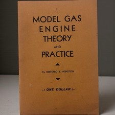 Old Vintage 1944 Model Gas Engine Theory Manual Book Bernard Winston Hobby