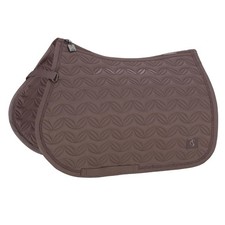 Eskadron Classic Sports Sparkle Floral Dressage Saddle Pad Smoke Taupe Full Size