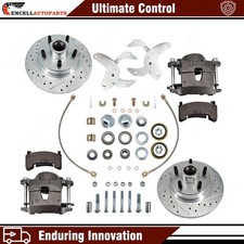 For Ford Cars 1954-1956 Drilled And Slotted Rotors 11 Disc Brake Conversion Kit