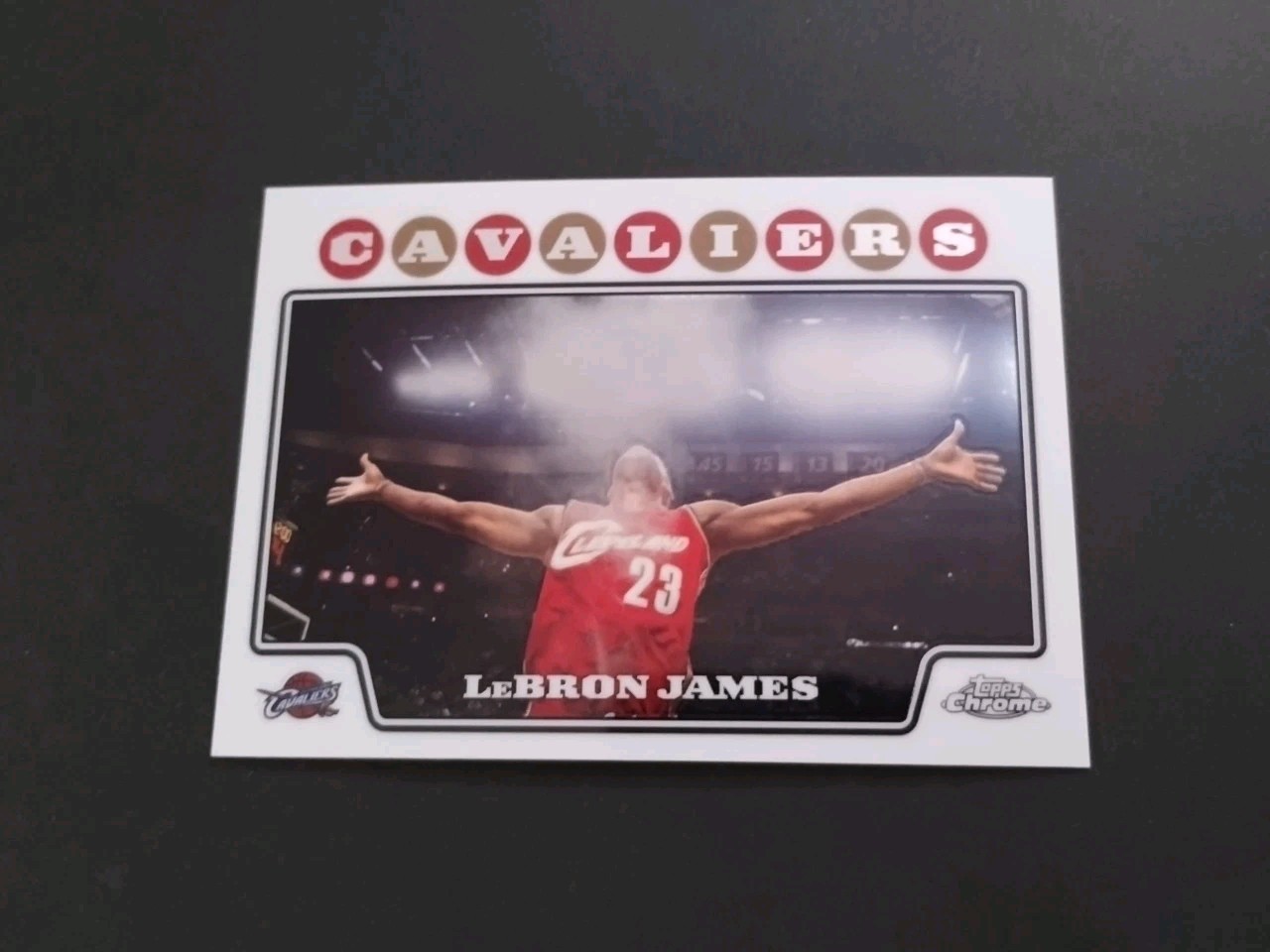 2008-09 Topps Chrome - LeBron James #23 Chalk Toss Cavs Heat Lakers