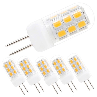 120V G4 Led Bulb Dimmable 30-35W Halogen Bulb Equivalent, Warm White 3000K 3W...
