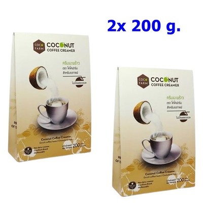 2x Kokosnuss-Kaffeeweißer Tee Schokolade Coco Farm lecker aromatisch Coconut 20