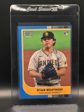 2021 Topps Archives Snapshots - Ryan Weathers #45 Blue Border /50 (RC)