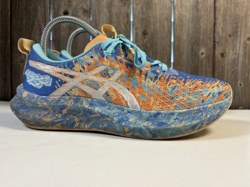 ASICS Women's Noosa Tri 16 Running Shoes, Nature Blue/Faded Orange Size 8