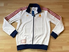 Adidas Originals AS Roma Terrace Icons Track Top - White BNWT - Size Large BNWT