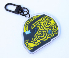 Racing Helmet Keychain | Motorcycle Racing Decor with Lobster Clasp | LN4