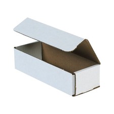 Aviditi White Corrugated Cardboard Mailing Boxes 8 x 3 x 2 Inches Pack of 50