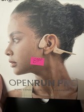 Shokz OpenRun Pro Bluetooth Bone Conduction Sport Headphones Beige