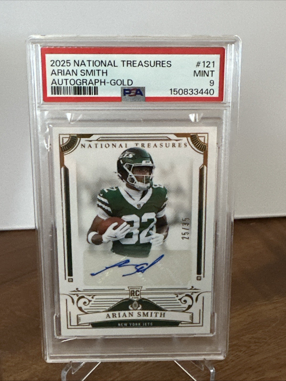 Arian Smith Panini National Treasures #121 Autograph