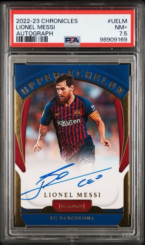 2022-23 Panini Chronicles - Upper Echelon Autographs Lionel Messi #UE-LM (AU)