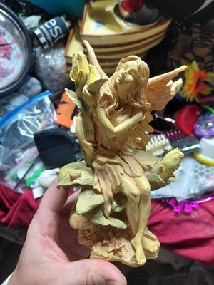 collectible resin fairy figurine, possibly from the Design Toscano