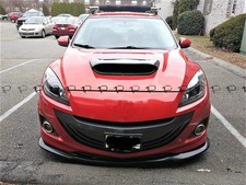 For Mazda 3 Mps 3dr 5dr 14-18 Dry Real Carbon Fiber Front Large Hood Scoop Trim