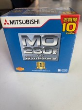 MITSUBISHI MO 230MB 10er Pack High Reliability Durable Storage Media unbenutzt