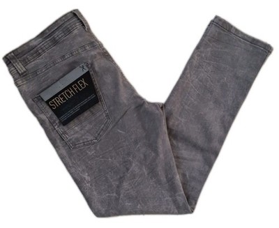 Marc Ecko Jeans Mens Grey Skinny Super Stretch Flex Pants Size 34 x 30