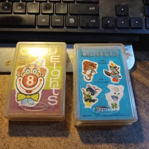 Vintage Card Games Crazy Eights / Hearts Whitman