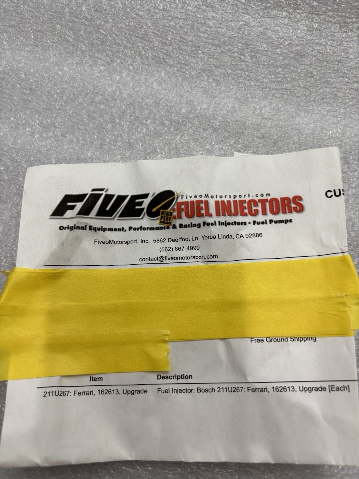 Ferrari 355 Fuel Injectors Brand New 8 Of Them New  From FiveO Motorsport 162613