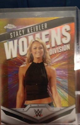 2025 Topps Chrome WWE  Women's Division Stacy Keibler #WD-STA Gold Refractor /50