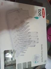 OXO Tot Bottle Drying Rack Gray BPA-Free Holds 8+ Bottles New in Box