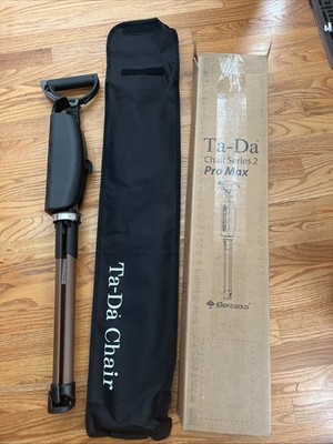 Large STEP2GOLD Ta-Da Chair Series 2 PRO MAX - Walking Cane w Seat Up To 400 Lbs