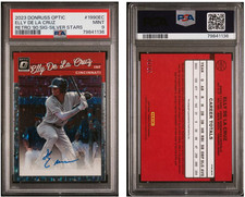 2023 PANINI DONRUSS OPTIC RETRO AUTO ELLY DE LA CRUZ SILVER STARS 1/15 PSA 9 RC